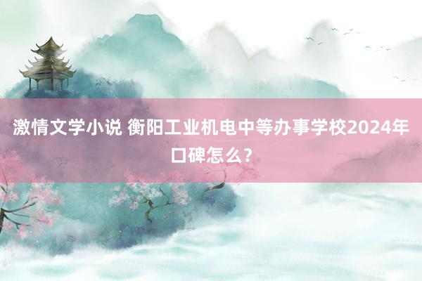 激情文学小说 衡阳工业机电中等办事学校2024年口碑怎么？