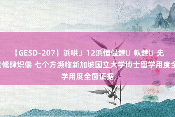 【GESD-207】浜哄12浜恒偍銉倝銉兂銉€銉笺儵銉炽儔 七个方濒临新加坡国立大学博士留学用度全面证据