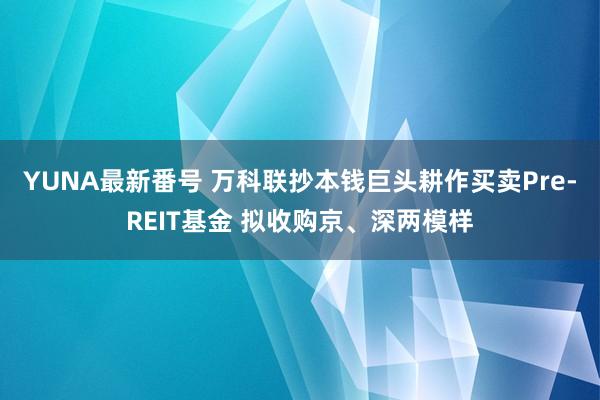 YUNA最新番号 万科联抄本钱巨头耕作买卖Pre-REIT基金 拟收购京、深两模样