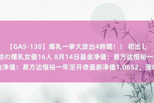 【GAS-138】爆乳一挙大放出4時間！！ 初出し！すべて撮り下ろし 伝説の爆乳女優16人 8月14日基金净值：易方达恒裕一年定开债最新净值1.0652，涨0.13%