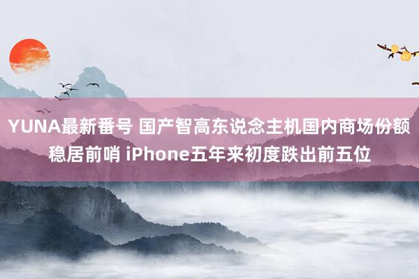 YUNA最新番号 国产智高东说念主机国内商场份额稳居前哨 iPhone五年来初度跌出前五位