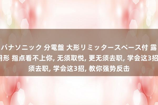 パナソニック 分電盤 大形リミッタースペース付 露出・半埋込両用形 指点看不上你， 无须取悦， 更无须去职， 学会这3招， 教你强势反击