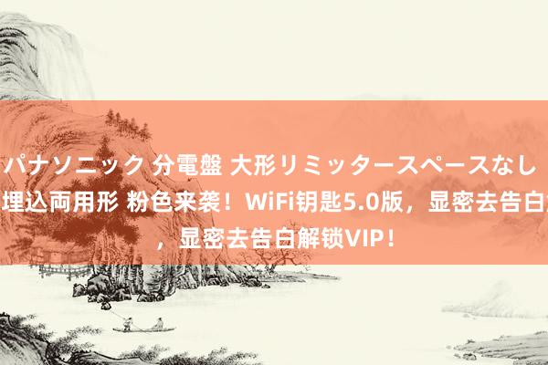 パナソニック 分電盤 大形リミッタースペースなし 露出・半埋込両用形 粉色来袭！WiFi钥匙5.0版，显密去告白解锁VIP！